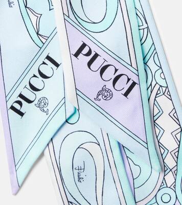 Marmo silk twill scarf | Pucci