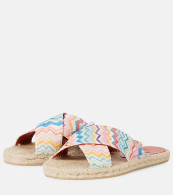 Espadrille-Sandalen Harlow aus Häkelstrick | Missoni