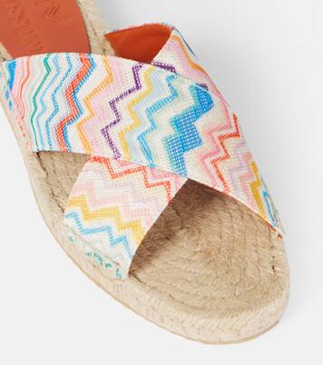 Espadrille-Sandalen Harlow aus Häkelstrick | Missoni