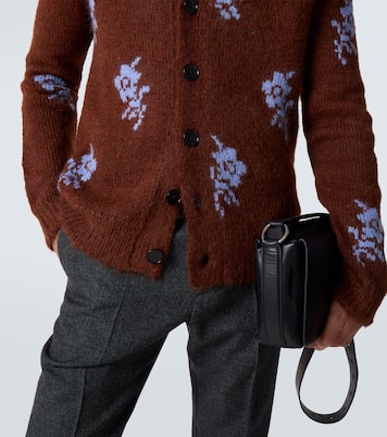 Cardigan intarsia en alpaga et laine mélangés | Jil Sander