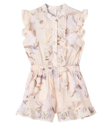 Cascadian floral cotton playsuit | Zimmermann Kids