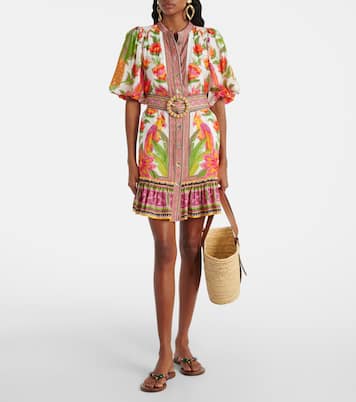 Bedrucktes Minikleid aus einem Baumwollgemisch | Farm Rio