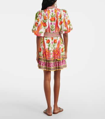 Bedrucktes Minikleid aus einem Baumwollgemisch | Farm Rio