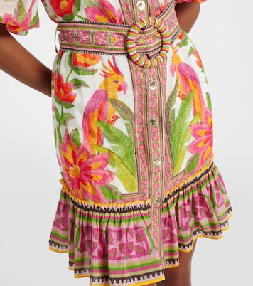 Bedrucktes Minikleid aus einem Baumwollgemisch | Farm Rio