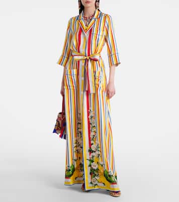 Striped silk shirt dress | Dolce&Gabbana