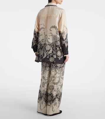 Rhiannon paisley silk shirt | Zimmermann