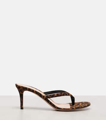 Calypso 70 suede thong sandals | Gianvito Rossi