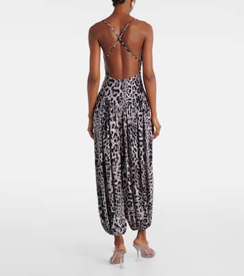 Kenny leopard-print jumpsuit | Norma Kamali