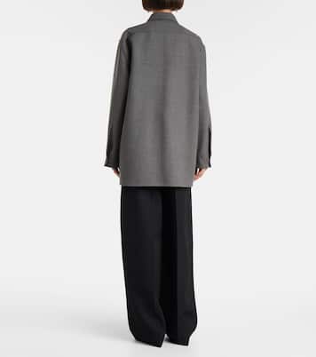 Verziertes Hemd aus Woll-Canvas | Jil Sander