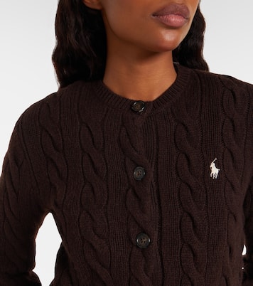Cable-knit wool and cashmere cardigan | Polo Ralph Lauren