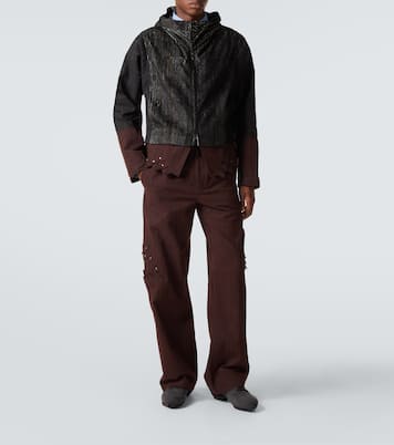Estike hooded silk-blend jacket | Kiko Kostadinov