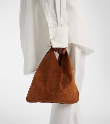 Bindle Small suede tote bag | The Row