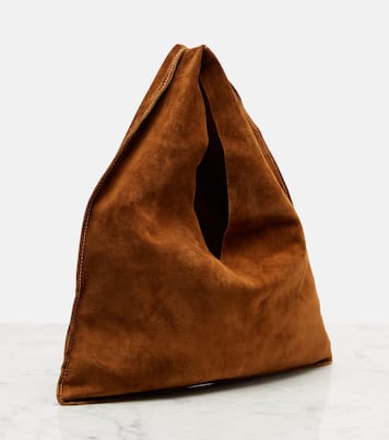 Bindle Small suede tote bag | The Row