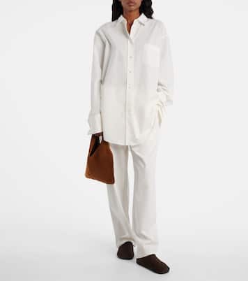 Bindle Small suede tote bag | The Row