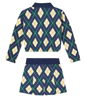 Argyle cotton polo shirt and skirt set | Polo Ralph Lauren Kids