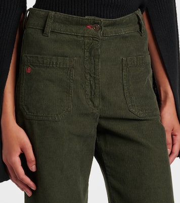Mid-Rise-Schlaghose Alina aus Baumwoll-Cord | Victoria Beckham