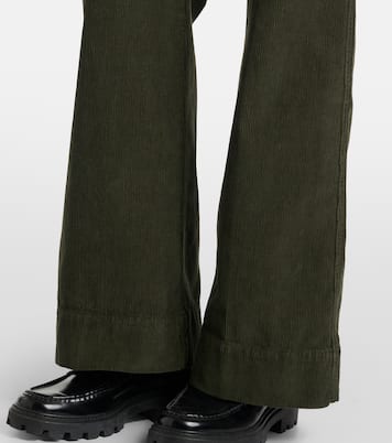 Mid-Rise-Schlaghose Alina aus Baumwoll-Cord | Victoria Beckham