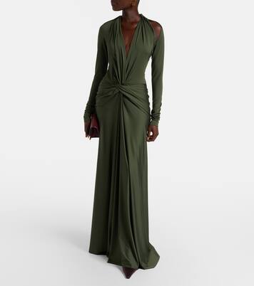 Gathered jersey gown | Victoria Beckham