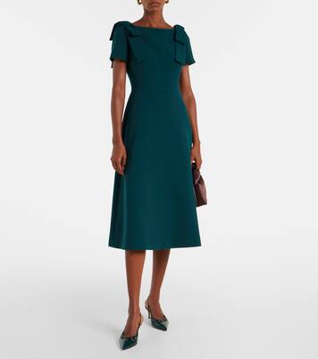 Robe midi en crêpe | Carolina Herrera