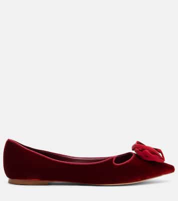 Ballerinas Rose Vivier aus Samt | Roger Vivier