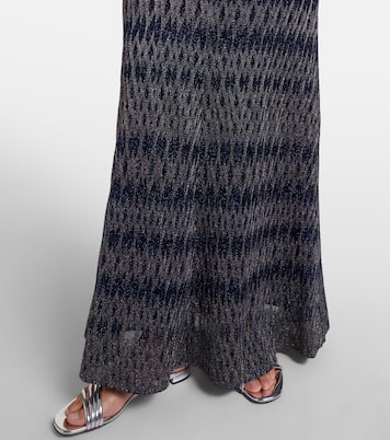 金属丝面料加长连衣裙 | Missoni