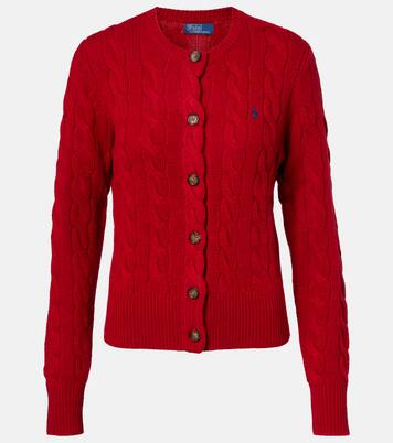 Cable-knit wool and cashmere cardigan | Polo Ralph Lauren