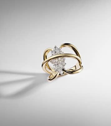 Ring Golden Strada aus 18kt Gelbgold (750/1000) mit Diamanten | Yeprem
