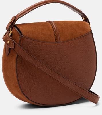 Bolso cruzado Siena de ante con piel | DeMellier