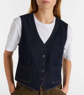 Gilet de costume en jean | Frame