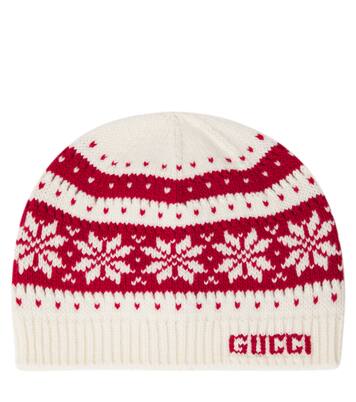 Logo wool jacquard beanie | Gucci Kids