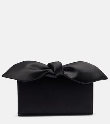 Bow Tie Mini satin clutch | Aquazzura