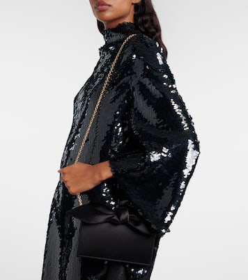 Bow Tie Mini satin clutch | Aquazzura