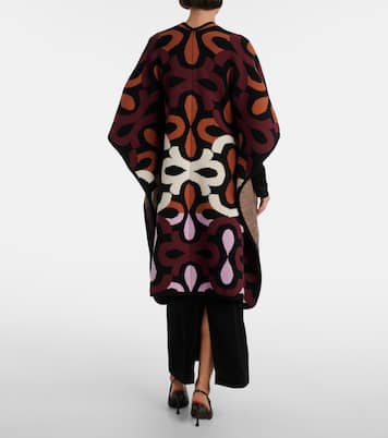 Cape Maiolika aus Woll-Jacquard | La DoubleJ