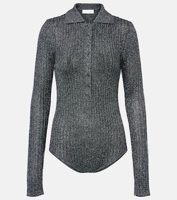 Solana knitted lamé bodysuit | The Frankie Shop
