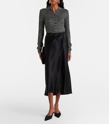 Solana knitted lamé bodysuit | The Frankie Shop