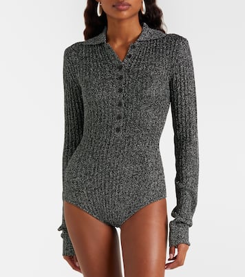 Solana knitted lamé bodysuit | The Frankie Shop