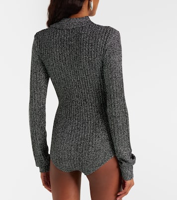 Solana knitted lamé bodysuit | The Frankie Shop