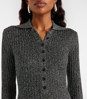 Solana knitted lamé bodysuit | The Frankie Shop