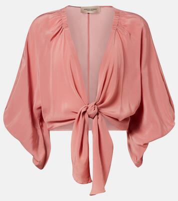 Cropped-Top Solid Front mit Raffungen | Adriana Degreas