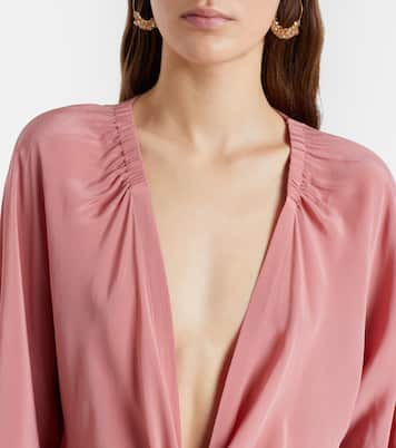 Cropped-Top Solid Front mit Raffungen | Adriana Degreas