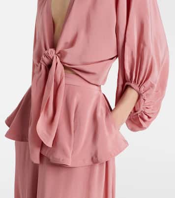 Cropped-Top Solid Front mit Raffungen | Adriana Degreas