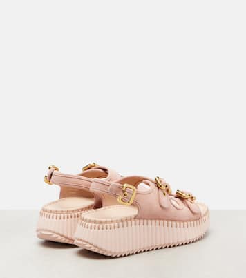 Nama suede platform sandals | Chloé