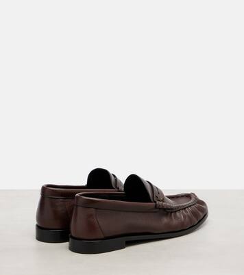 Le Loafer leather penny loafers | Saint Laurent