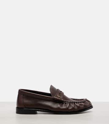 Le Loafer leather penny loafers | Saint Laurent