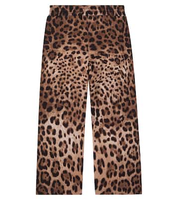 Bedruckte Jogginghose aus Baumwoll-Jersey | Dolce&Gabbana Kids