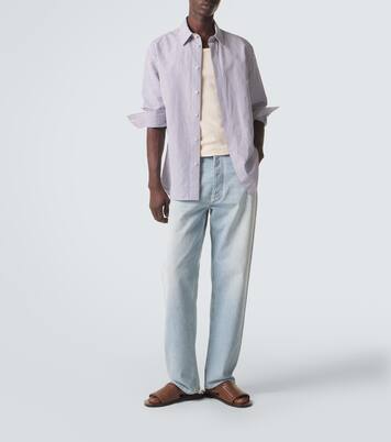 Elio Intrecciato leather slides | Bottega Veneta
