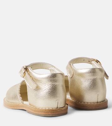 Bébé – Sandales Luna en cuir métallisé | Bonpoint