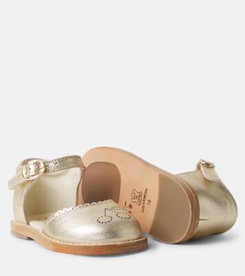 Bébé – Sandales Luna en cuir métallisé | Bonpoint