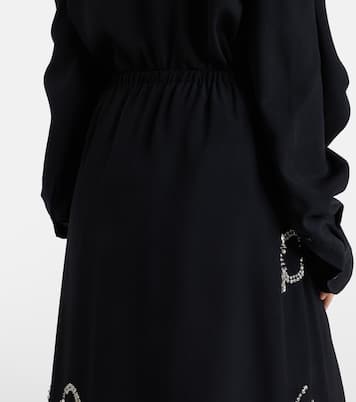 Embellished ruffled midi skirt | Dries Van Noten