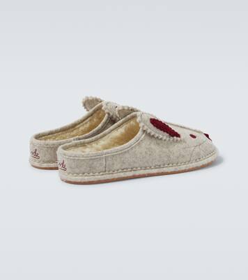 Wool-blend slippers | Bode
